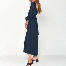 Load image into Gallery viewer, Lantern Sleeve Bandeau Dress