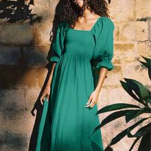 Load image into Gallery viewer, Lantern Sleeve Bandeau Dress