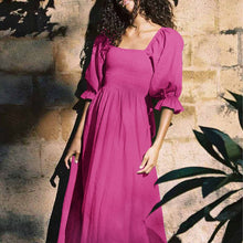 Load image into Gallery viewer, Lantern Sleeve Bandeau Dress