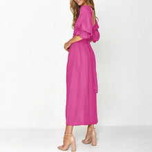 Load image into Gallery viewer, Lantern Sleeve Bandeau Dress