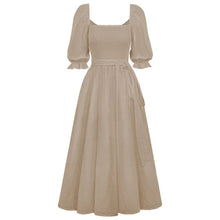 Load image into Gallery viewer, Lantern Sleeve Bandeau Dress