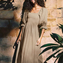 Load image into Gallery viewer, Lantern Sleeve Bandeau Dress