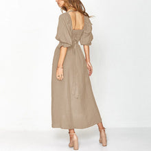 Load image into Gallery viewer, Lantern Sleeve Bandeau Dress