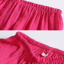 Load image into Gallery viewer, Elderly Summer Cotton-flax Set Leisure Two-piece Suit