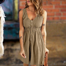 Load image into Gallery viewer, Elfootd Sleeveless Mini Dress