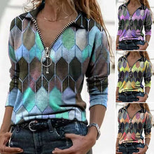 Load image into Gallery viewer, Women's Business Casual Zipper Tops