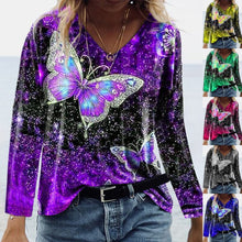 Load image into Gallery viewer, Butterfly Print T-shirt