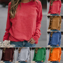 Load image into Gallery viewer, Women Crewneck Long Sleeve Sweatshirts