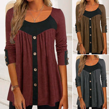 Load image into Gallery viewer, Panelled Button T-shirt