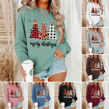 Load image into Gallery viewer, Women Xmas Top Crew Neck Sweatshirts