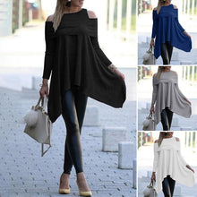Load image into Gallery viewer, Cold Shoulder Solid Color Rib Tops