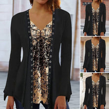 Load image into Gallery viewer, Long Sleeve Top with Print