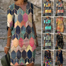 Load image into Gallery viewer, Vintage V Neck Dress