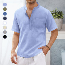 Load image into Gallery viewer, Summer Men's Hippie Casual Pocket Short Sleeve Beach T-Shirt