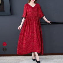Load image into Gallery viewer, Mid Sleeve Printed Long Dress