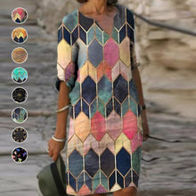 Load image into Gallery viewer, Vintage V Neck Dress