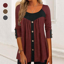 Load image into Gallery viewer, Panelled Button T-shirt