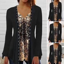 Load image into Gallery viewer, Long Sleeve Top with Print