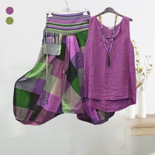 Load image into Gallery viewer, Women's Colorblock Casual Loose Sleeveless Two-piece Set