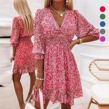 Load image into Gallery viewer, Long Sleeve Floral Dress