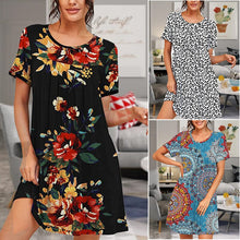 Load image into Gallery viewer, Printed Plus Size Dress