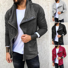 Load image into Gallery viewer, Solid Hooded Long Sleeve Jacket