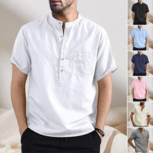 Load image into Gallery viewer, Men Cotton Button Shirt with Pocket