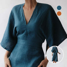 Load image into Gallery viewer, Elegant Linen Slim Dress