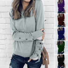 Load image into Gallery viewer, Buttoned Sleeve Sweatshirt
