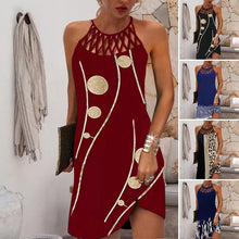 Load image into Gallery viewer, Sexy Off Shoulder Printed Party Dress