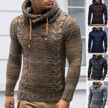 Load image into Gallery viewer, Slim Turtleneck Hooded Thick Sweater