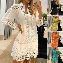 Load image into Gallery viewer, Women's Shirt Knee Length Dress