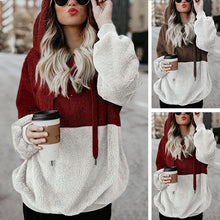 Load image into Gallery viewer, Double Colorblock Plush Jacket