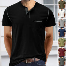 Load image into Gallery viewer, Solid Color Casual Short Sleeve T-Shirt