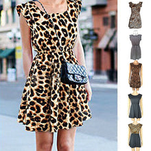 Load image into Gallery viewer, Sleeveless Leopard Dress