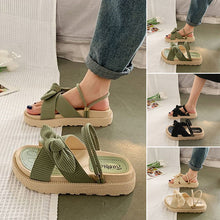 Load image into Gallery viewer, Elegant Bow Sandals with Platform Soles for Women