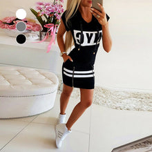 Load image into Gallery viewer, Zip Hooded Slim Fit Fashion Dress