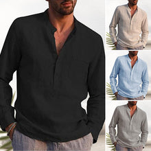 Load image into Gallery viewer, V-neck Linen Shirt