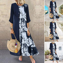 Load image into Gallery viewer, Camouflage 3/4 Sleeve Dress