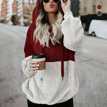 Load image into Gallery viewer, Double Colorblock Plush Jacket