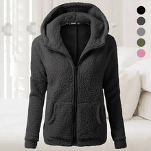 Load image into Gallery viewer, Plush Hoodie Coat