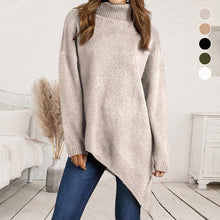 Load image into Gallery viewer, Irregular Turtleneck Sweater
