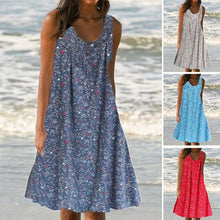Load image into Gallery viewer, Sleeveless Print Tank Dress
