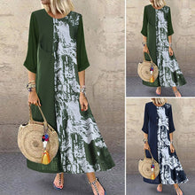 Load image into Gallery viewer, Camouflage 3/4 Sleeve Dress