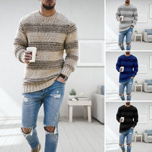 Load image into Gallery viewer, Men's Striped Crewneck Sweater