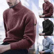 Load image into Gallery viewer, Men's Turtleneck Knit Sweater