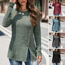 Load image into Gallery viewer, Crewneck Split Sweater