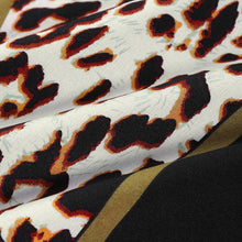 Load image into Gallery viewer, Large Size Printed V-neck Long-sleeved Loose Dress