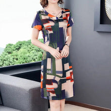 Load image into Gallery viewer, Mid-long Elegant Slimming Short Sleeve Stylish Dress