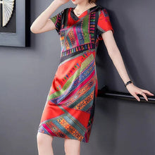 Load image into Gallery viewer, Mid-long Elegant Slimming Short Sleeve Stylish Dress